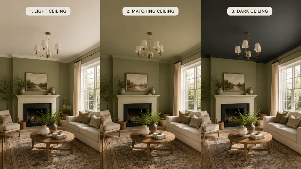 How Ceiling Color Changes the Feeling of the Room