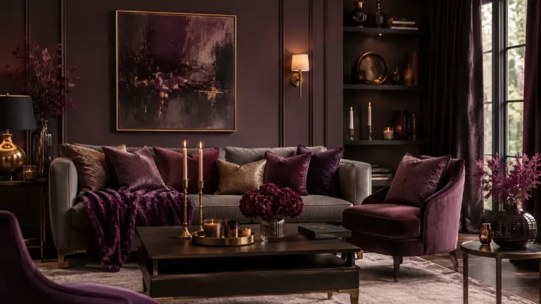 19 Plum Home Touches Create Rich Moody Interiors