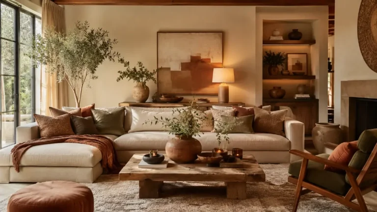 21 Earth Tone Living Rooms Feel Warm, Grounded and Stylish