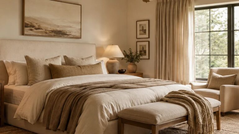 23 Inviting Warm Neutral Bedroom Ideas That Never Go Out of Style