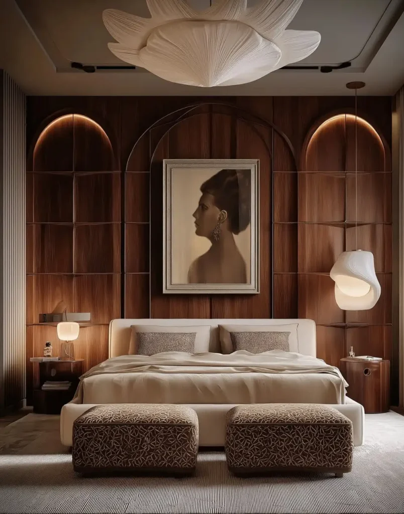 Arched Wood Paneling