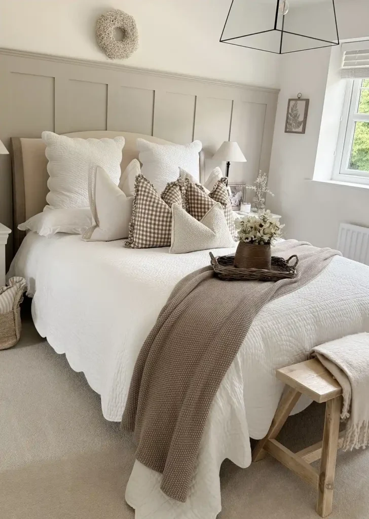 Bright Greige Cottage Paneling