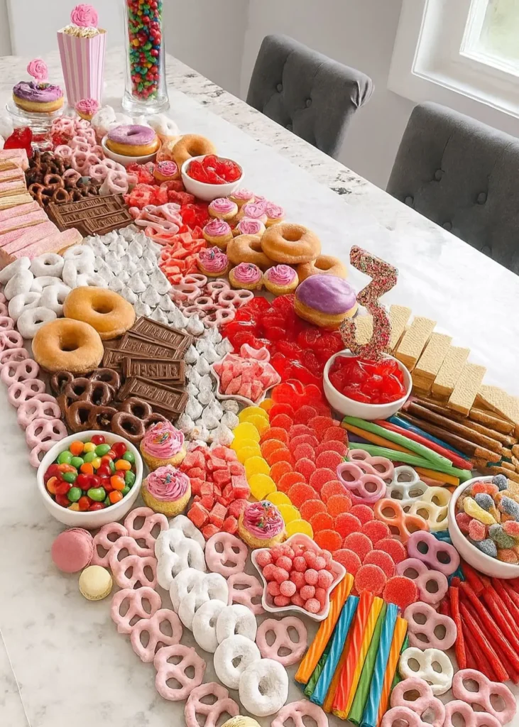 Candy Grazing Board Table Spread