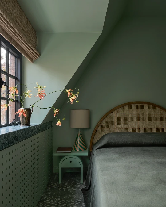 Color Drenching in Soft Jade