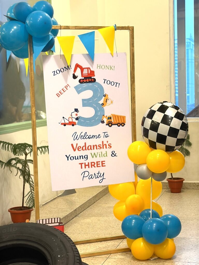 Construction Party Welcome Sign