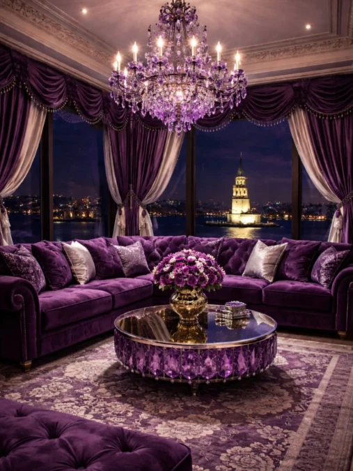 Crafting Dramatic Regal Lounges With Saturated Velvet