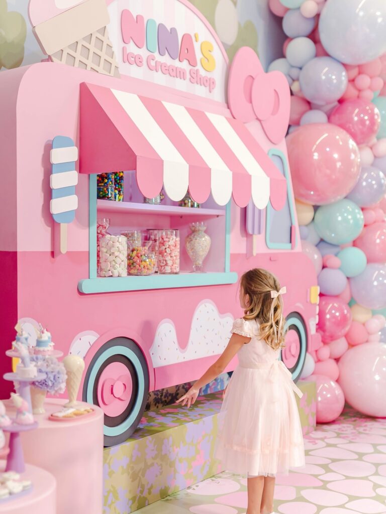 Custom Ice Cream Truck Candy Bar Station