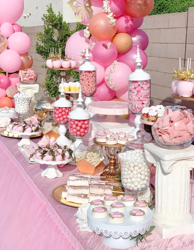 Elegant Pink Butterfly Candy 