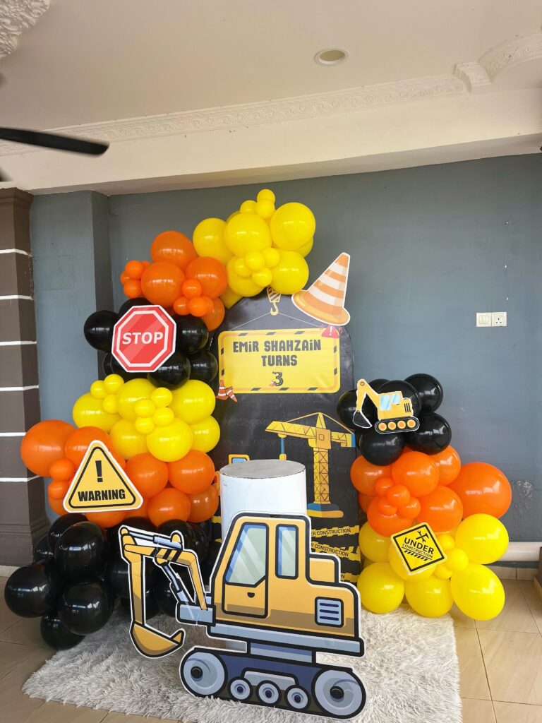 Excavator Cutout Backdrop