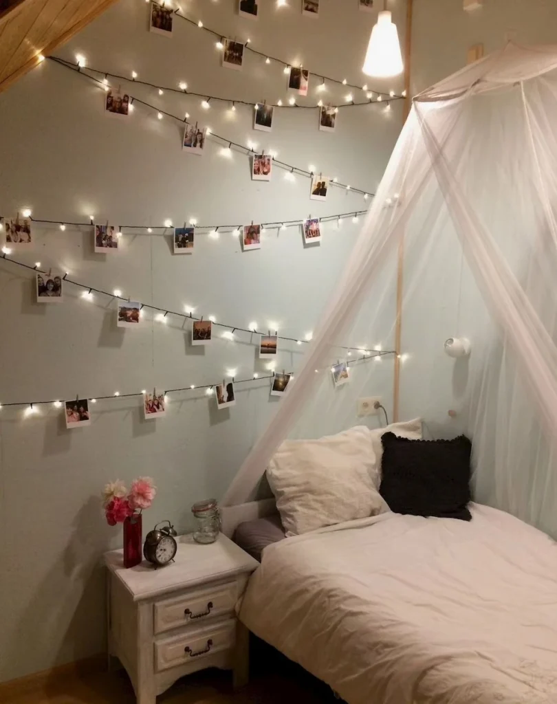 Fairy Light Photo Wall