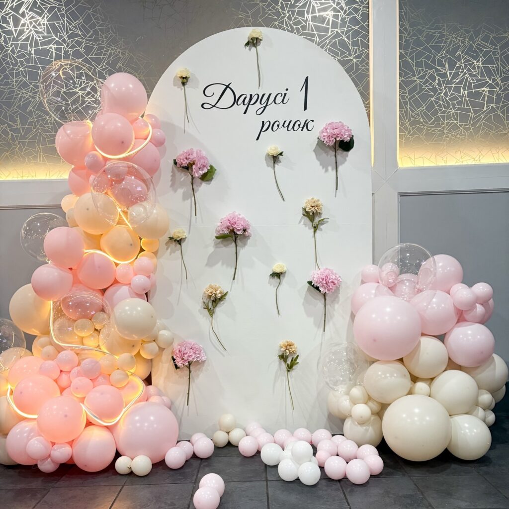 Floating Stem Floral Arch Backdrop