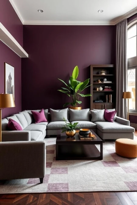 Grounding High Ceilings With Saturated Wall Color