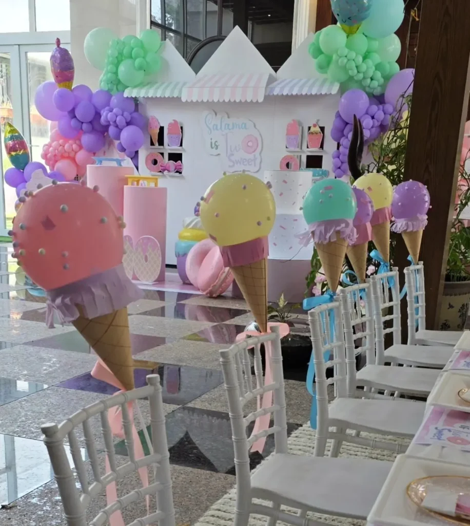 Ice Cream Cone Centerpiece Party
