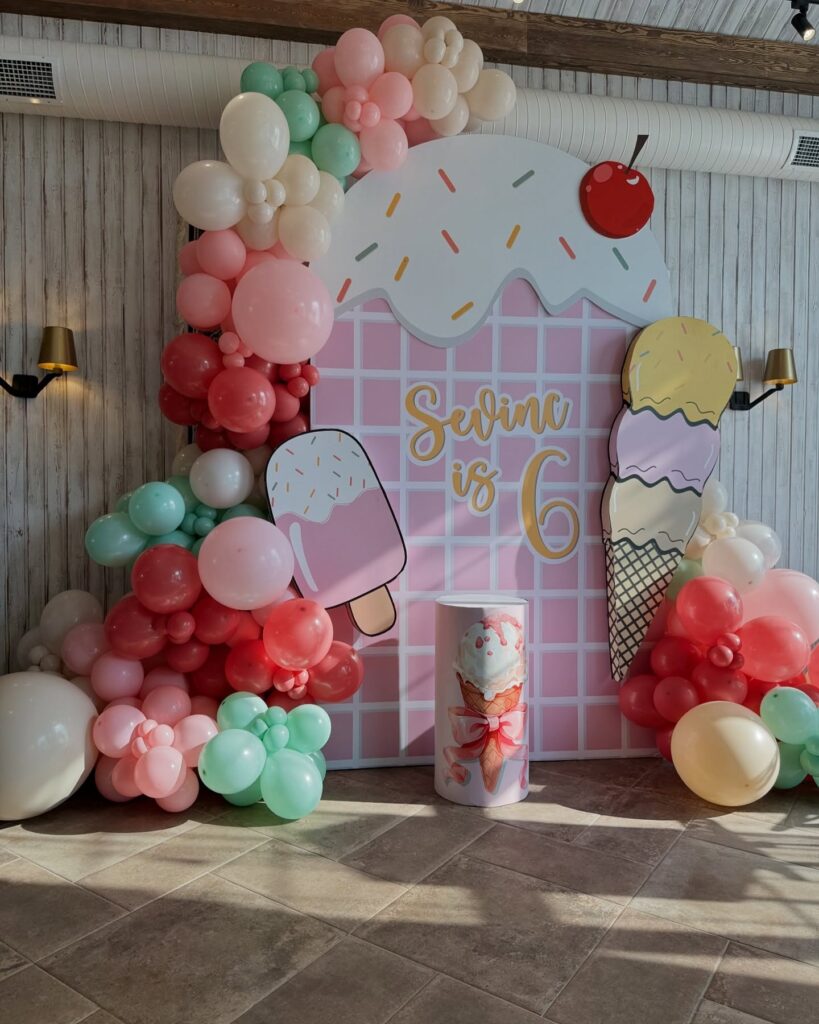 Ice Cream Grid Backdrop