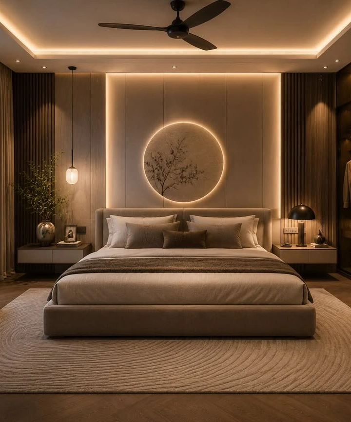 Illuminated Circular Artwork
