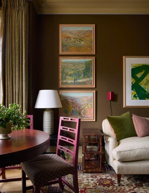  Jewel Tones Energize Dark Mocha Walls