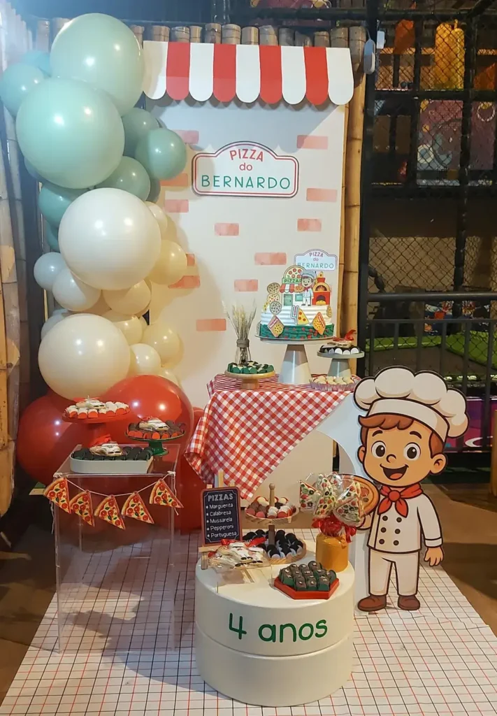 Kids' Pizzeria Birthday Setup