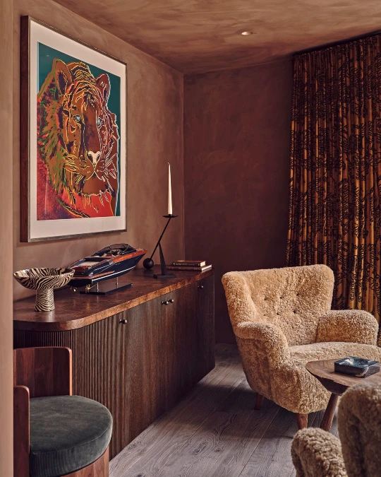 Neon Pop Art Slices Through Dark Plaster