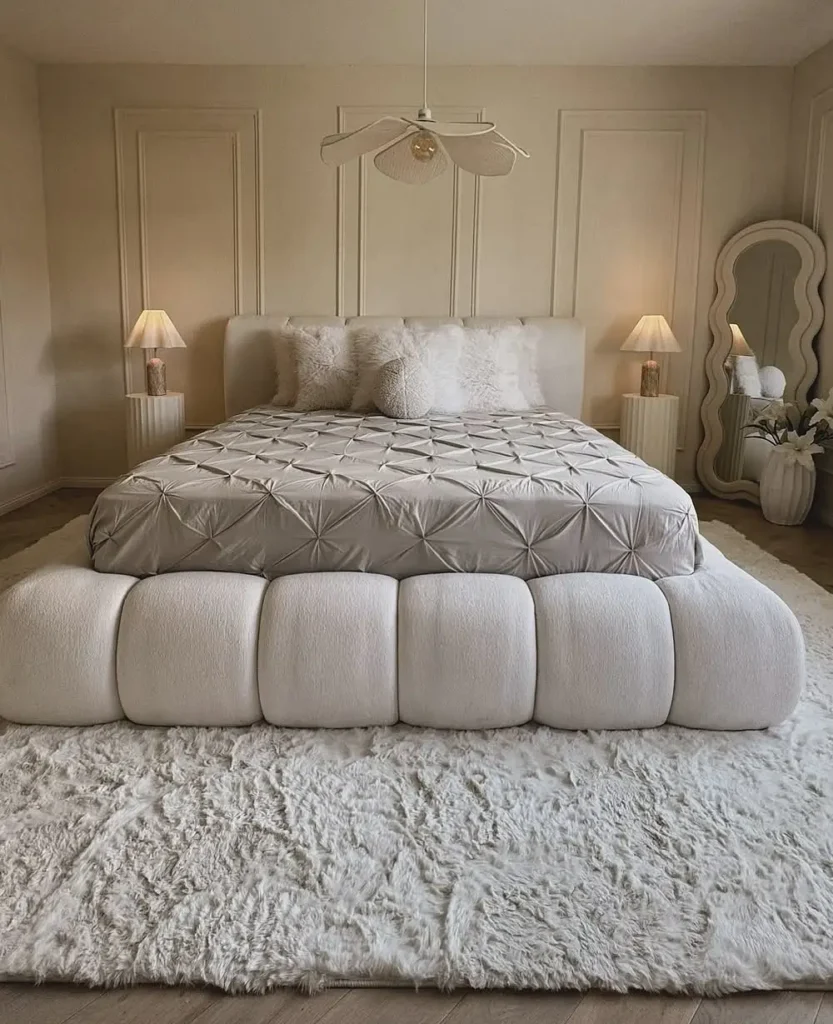 Padded Cloud Bed Frame