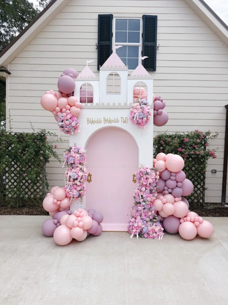 Princess Castle Second Birthday Backdrop