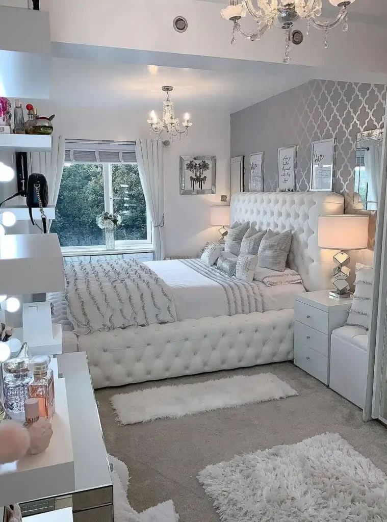 Silver Glamour and Fluffy White Layers