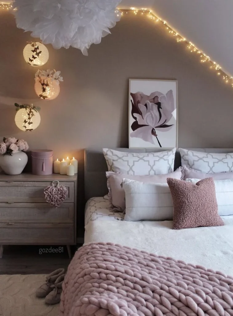 Soft Blush Paper Lantern Canopy