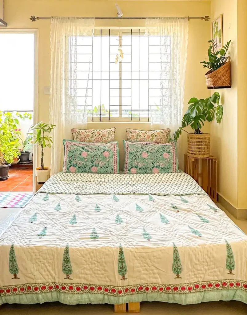 Sunlit Botanical Low Profile Bed