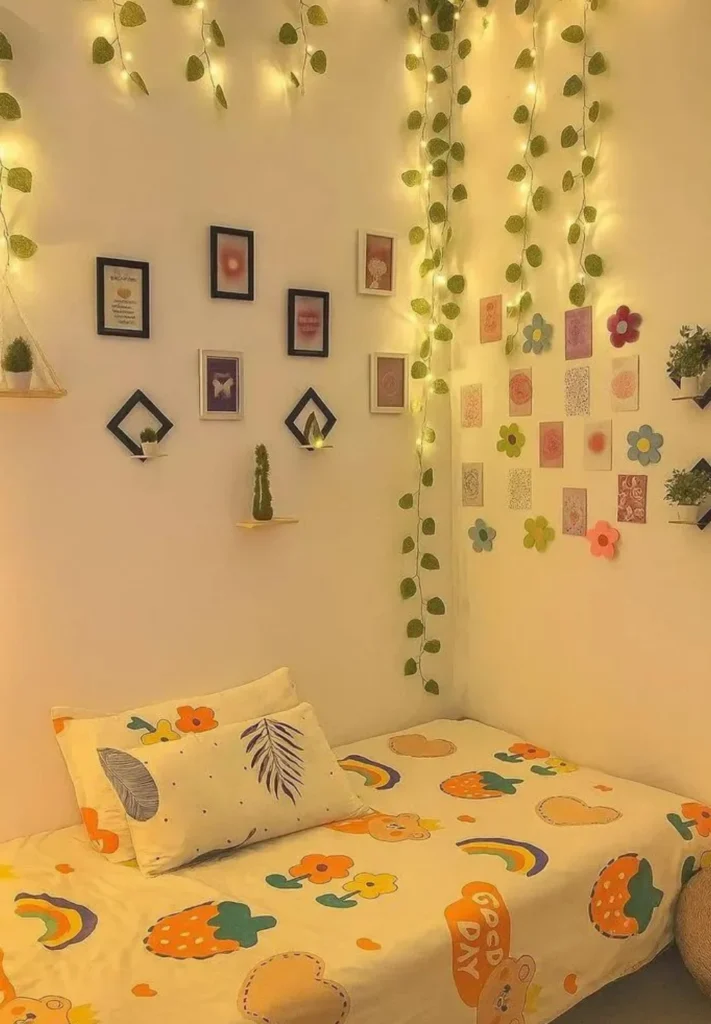 Whimsical Botanical Bedroom Nook