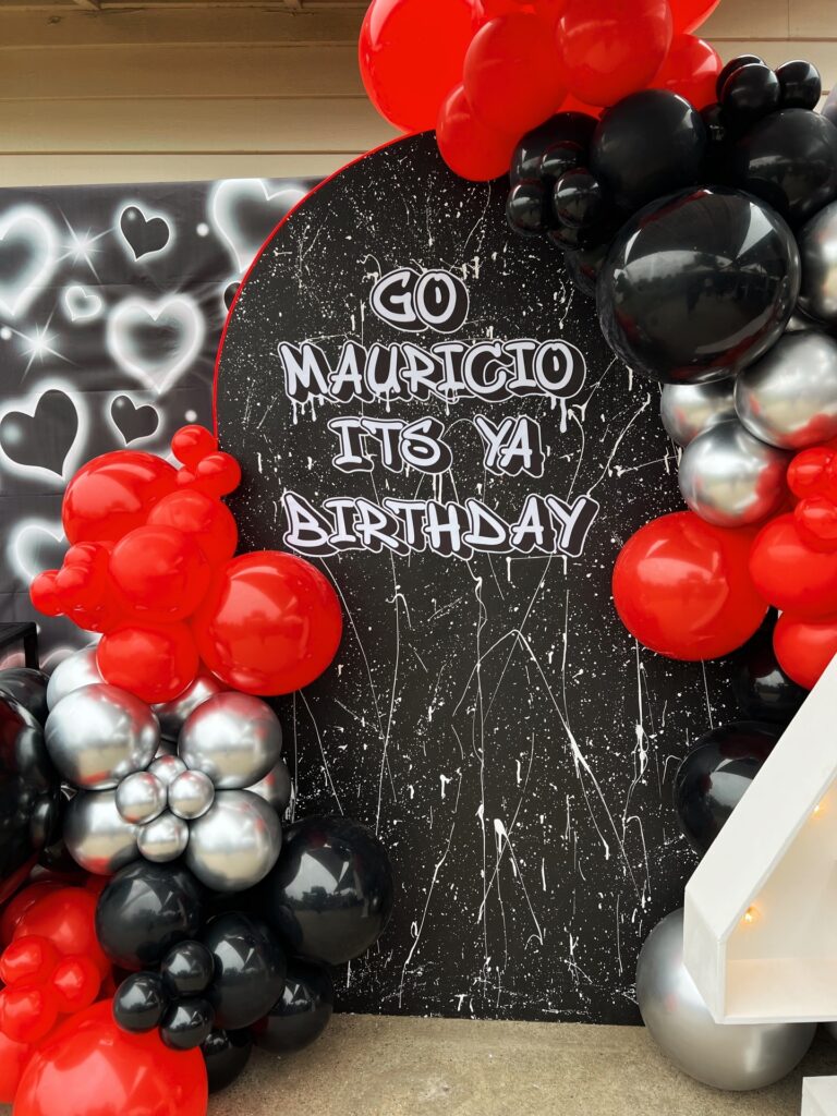 Y2K Graffiti Birthday Sign