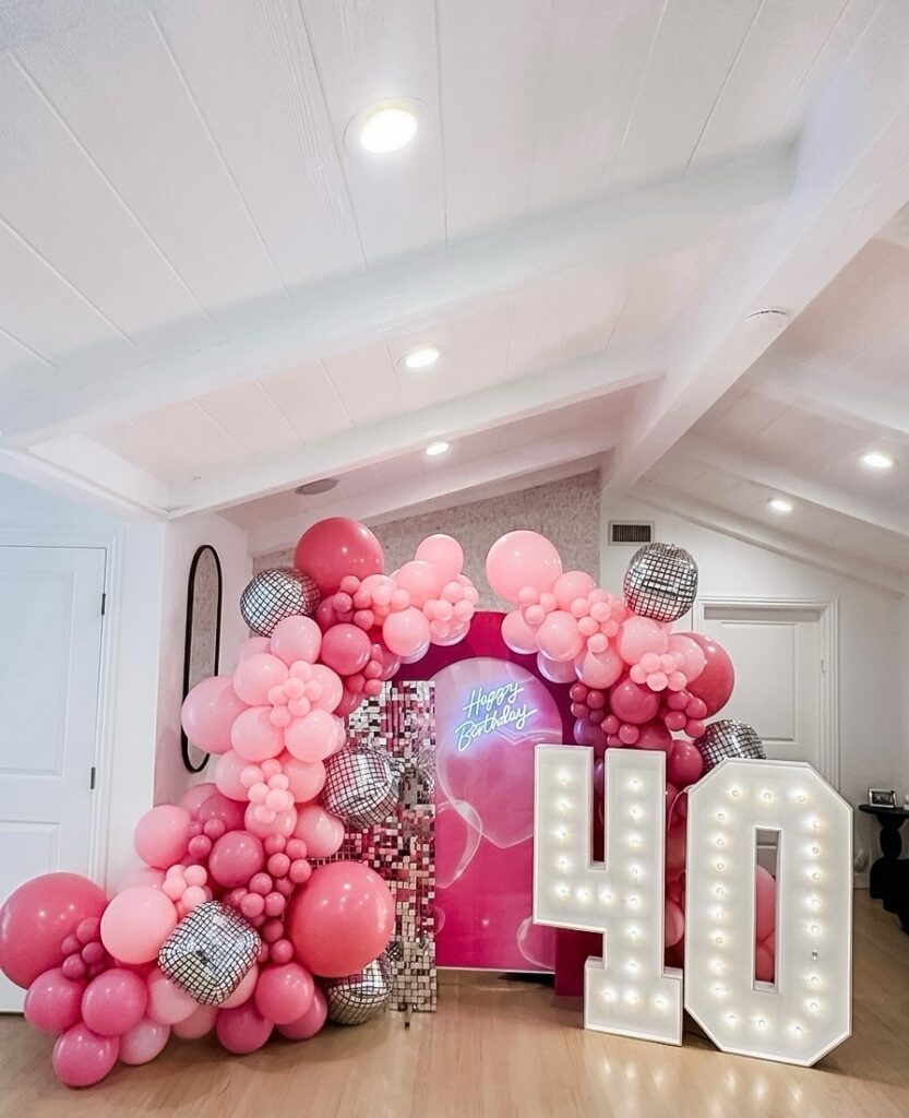 Y2K Pink Balloon Arch
