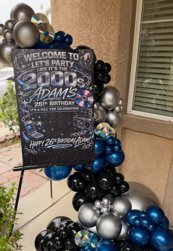 Y2K Welcome Sign