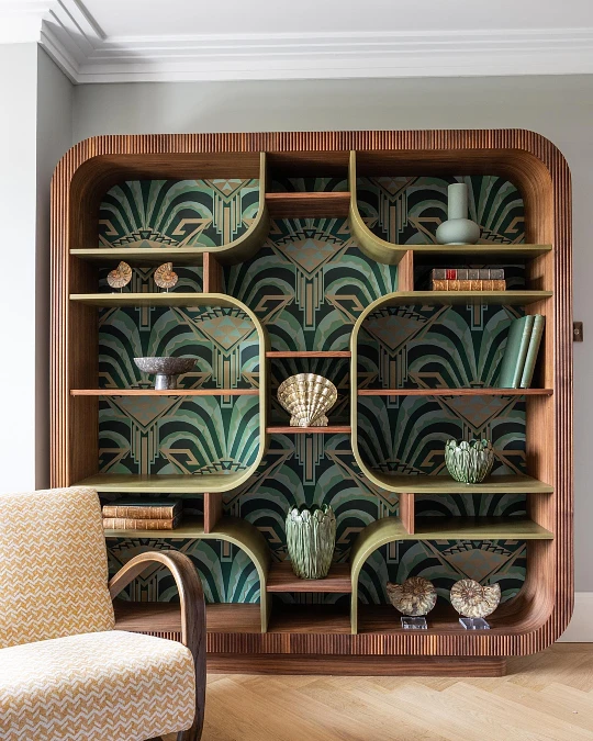 Sculptural Deco Display Cabinet