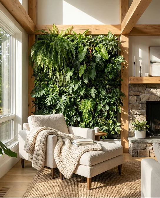 A Living Wall Reading Corner