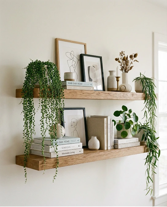 A Botanical Floating Shelf Display