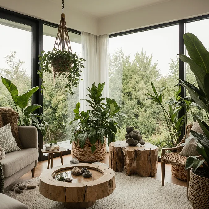 Tree-Stump Living Room