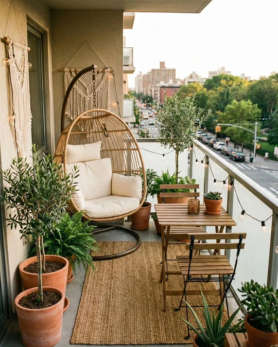 Bohemian Balcony Lounge