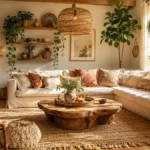 19 Boho Living Room Ideas That Feel Warm, Wild and Wildly Pinterest-Worthy 19 Boho Living Room Ideas That Feel Warm, Wild and Wildly Pinterest-Worthy