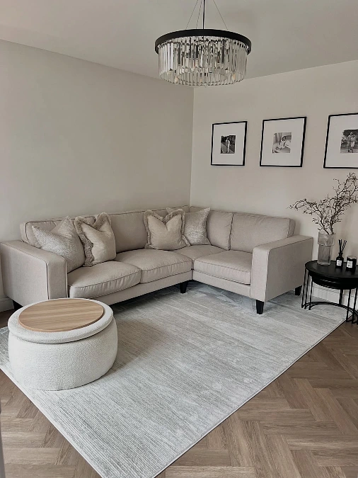 Soft Greige Living Room Layers
