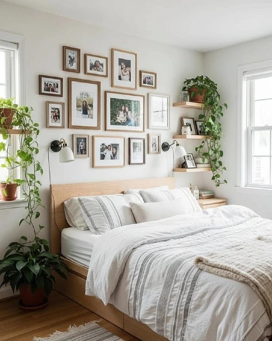 DIY Gallery Wall with Greenery