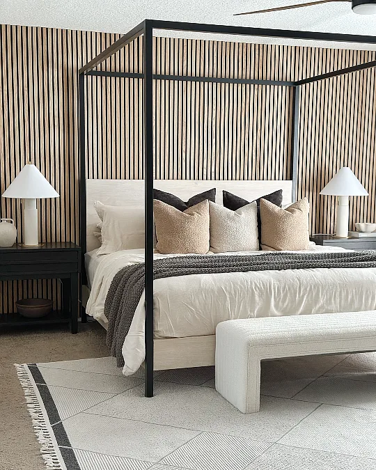 Modern Wood Slat Accent Wall