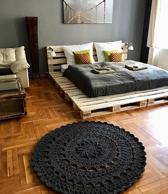 A Handmade Crochet Rug