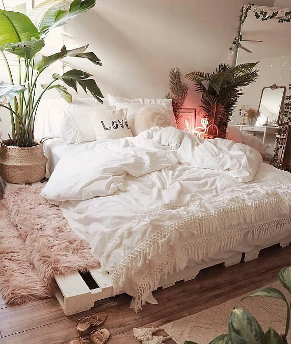 Blush Textures and Botanical Layers