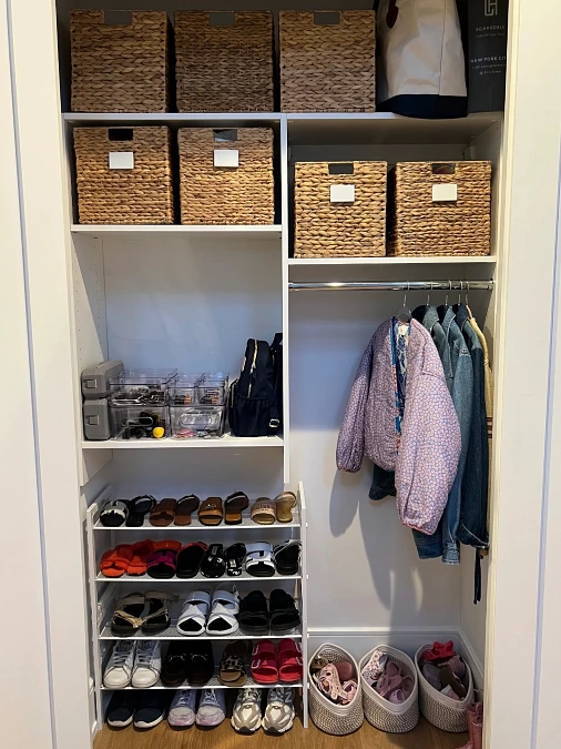 Woven Basket Closet Storage