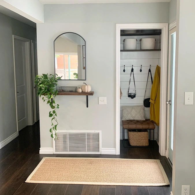 Closet Nook with Entry Mirror
