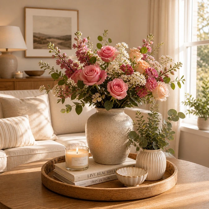 A Warm Coffee Table Tray