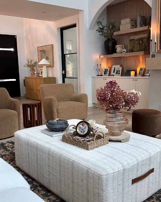 Layered Ottoman Coffee Table