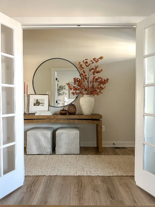 Layered Entryway Console