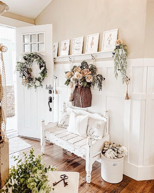 Bright Board and Batten Entryway Styling