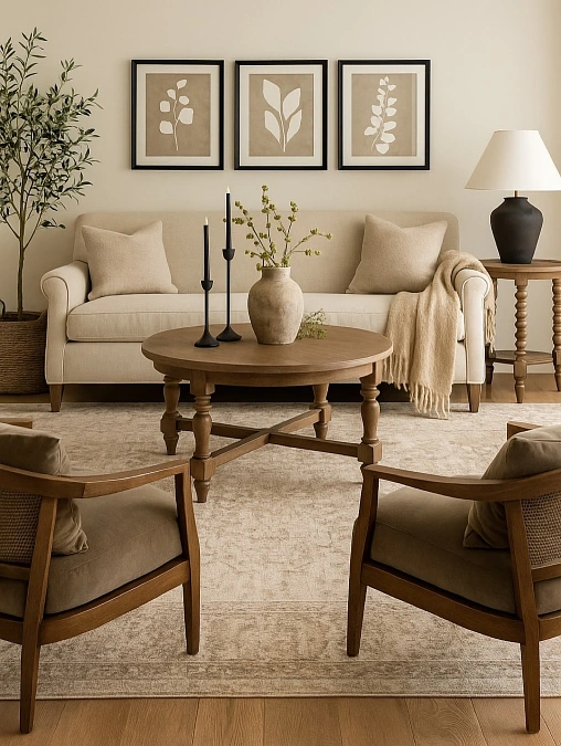 Botanical Art Living Room