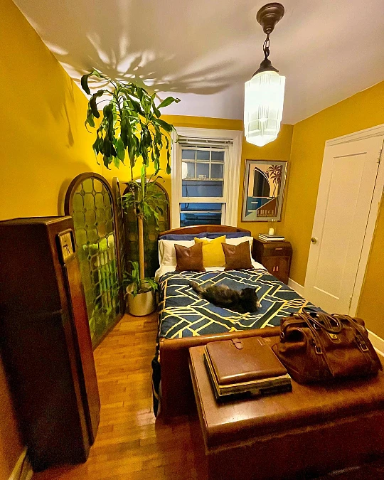 Mustard Art Deco Bedroom
